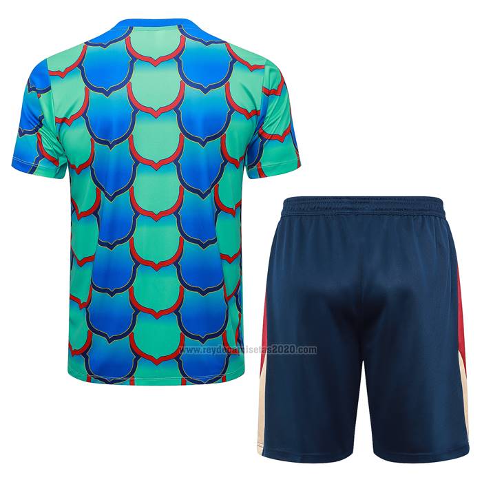 Chandal del Barcelona Manga Corta 2024-2025 Verde - Pantalon Corto